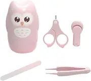 SHOWERORO 1Set Nail Care Kit Grooming with Ergonomic Handles Portable Nail Clippers Tweezers and Manicure Tools for Daily Care Adorable Owl Design