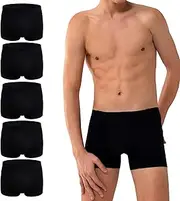 BATTEWA Incontinence Underwear for Men,Mens Cotton Washable Leakproof Boxers Breif, Bladder Leak Protection 50ML., Black 5