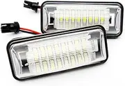 FIQOME 2x LED Licence Number Plate Light White Canbus, for BRZ Impreza WRX STI Legacy XV, forester, GT 86 Car Number Plate Led Light