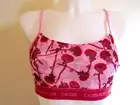 NWT Calvin Klein Style# QF6680 Size M CK One Glitter Bralette Pink Floral!