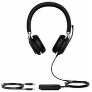 Yealink UH38 Dual Mode USB and Bluetooth Headset, USB-A,Teams Call Controller with Built-In Battery Dual Noise-Canceling Mics, Busy Light, Teams