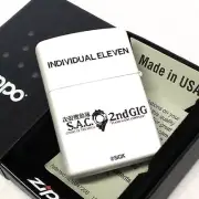 Zippo Ghost In The Shell Individual Eleven White 2 Sided Etching Lighter Japan