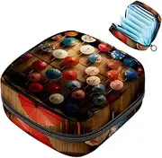 Period Bag,Sanitary Napkin Storage Bag,Ancient Paper Umbrella,Tampon Holder for Purse