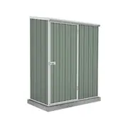 Absco Sheds 1.52 x 0.78 x 1.95m Pale Eucalypt Space Saver Single Door Garden Shed