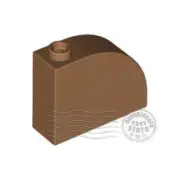 2x LEGO 33243 Slope Curved Curved 3x1x2 Medium Nougat | 6468535