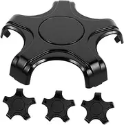 4pcs Wheel Center Protective Cover Hub Cap Cover Car Rim Caps Wheel Center Hubcaps Auto Rim Tire Hubcaps Plastic Black