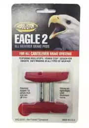 Kool Stop Eagle 2 Brake Pads - Cantilever Post - Red - Sold In Pairs