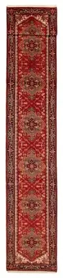 Vintage Hand-knotted Runner Rug 2'6" x 19'7" Traditional Wool Carpet