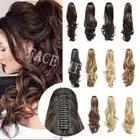 Ponytail Extensions Claw Clip Pony Tails Curly Wave Long Synthetic Hairpiece