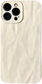 WZKCE (Wzkce) Case for iPhone 14 pro (6.1inch), Stylish Three-Dimensional Design, Ultra-Thin Liquid Silicone Material, 6.1inch, Beige Color.