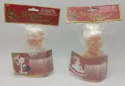 Vintage Fibre Craft Air Freshener Dolls Santa & Mrs. Claus Mistletoe Memories