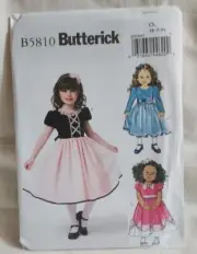 Butterick pattern #5810 Children's Dress size 6 - 8 *uncut*