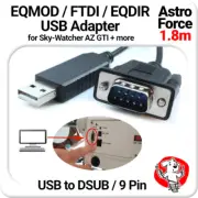 Astro Force 9 PIN FTDI EQDIR USB Cable Adaptor - Skywatcher EQ6 NEQ6 etc.. 1.8m