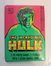 One Wax Pack of 1979 Topps Incredible Hulk / TV SHOW Photo Cards / NEW SEALED