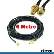 6M WiFi Antenna RP-SMA Extension Coaxial Cable Cord for Wi-Fi Router WiFi Modem