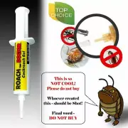 3 x PEST CONTROL COCKROACH GEL BAIT SYRINGE TIP INDOOR OUTDOOR New