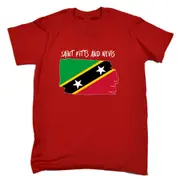 Saint Kitts And Nevis - Country Flag Nationality Mens T-Shirt T Shirt Tshirts