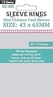 Sleeve Kings Board Game Sleeves Mini Chimera (43mm x 65mm) (110 Sleeves Per Pack) Card Sleeves
