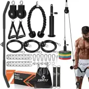 Fitness LAT and Lift Pulley System, Upgraded Pulley Cable Machine for Triceps