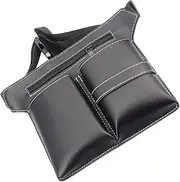 Beavorty Hair Tools Storage Bag Barber Scissors Bag Multiple Pockets Comb Organizer Black Stylist Accessory Case