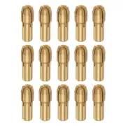 15pcs 1mm Brass Drill Chucks Collet Bit Sets for Rotary Tools, 4.8mm Shank