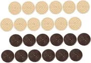 NAMOARLY 72Pcs Wooden Backgammon and Checkers Game Board Game Accessories for Backgammon and Checkers Enthusiasts