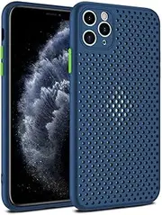 Heat Dissipation Breathable Cooling Case for iPhone 12 11 13 Pro Max XR XS Max X 8 7 6S Plus 12 13 Pro Soft TPU Liquid Silicone Plain Color Case,T1,for iPhone XR