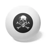 Skull Ping Pong Balls, 6 pcs - Unique Halloween Table Tennis Game Set, Spooky