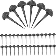 LOORGVEL 50pcs Iron Horseshoe Nails for Sports Replaceable Stable Fixators for Training and Riding Hoof Pegs for Farriers and Horse Owners