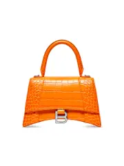 Balenciaga Hourglass Small Handbag Crocodile Embossed