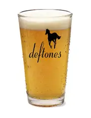 Deftones - Rock and Roll - 16oz Pint Beer Glass Pub Barware Seltzer Liquor 102