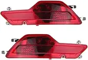 X6 E71 E72 2008-2014 Left/Right Rear Bumper Fog Light Reflector Rear Fog Lamp Assembly Rear Lights(Pair)