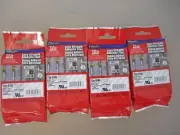 4 Lot Brother P-Touch TZe-S141 Extra Strength Adhesive Tape Black Print On Clear