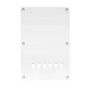 Musiclily Basic 3Ply White 6 Holes Guitar Back Plate Backplate For China Squier