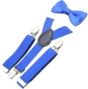 [Bigood] Children Elastic Y Band Adjustable Suspenders + Bowtie for 5-8 Years Old Boys