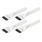 4pcs Liquid Foundation Brush Soft Fluffy Hair Ultra Thin Flat Mud Mask Appli SPG