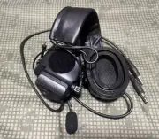 3M Peltor ComTac III DUAL COMMS Headset W/ Gel Cups TCA Military Reproduction BK