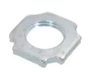 B&P Lamp 1 1/16"D Zinc Plated Square Lock Nut, Tap 3/8F