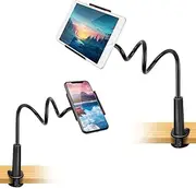 Phone Stand, iPhone Holder, Phone Holder for Desk, Bed, Table. Gooseneck Cell Phone Stand, iPhone Stand, Phone Holder Mount for Tripod, Reading, Mobile Camera, Samsung, pro, Kindle