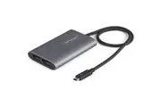 StarTech.com Adattatore Thunderbolt 3 a doppio monitor DisplayPort 4K 60Hz o singolo 8K/5K - Adattatore video TB3 a 2x DP 1.4 Mac/Windows - 1 x Type