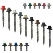 METAL ROOFING SCREWS: 2" (250) Bulk Colored Sheet Metal Roof Screw Siding Screws