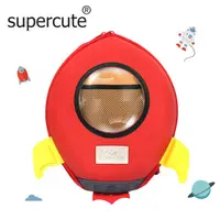 在飛比找PChome24h購物優惠-supercute 炫紅火箭造型後背包