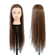 Makeup Mannequin Head Hairdresser Training Head Cosmetology Doll Head Blond Golden Brown