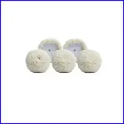 5-Pack Standard 3" Wool Buffing Pads - Aggressive Cutting & Curved Design