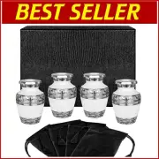 Durable Mini Keepsake Urns with Silver Linings - Perfect for Family Remembrance