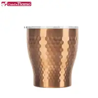 在飛比找momo購物網優惠-【Tiamo】真空錘紋陶瓷隨手杯230ml-玫瑰金(HE51