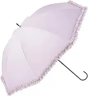 ビコーズ(Because) Because B-956157 Long Umbrella, PU Heat Cut Ruffle, Purple