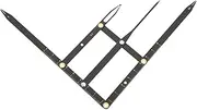 BATHVEVE 1Pc Stainless Steel Eyebrow Measuring Ruler Second Generation Golden Ratio Tool for Eyebrow Contour Lightweight and Portable Measuring Tool for Makeup