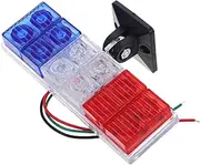 Alipis LED Strobe Light for Motorcycle Car Dual Flash Rear Lamp for Enhanced Safety Durable Emergency Warning Light for Bikes Vehicles