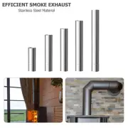 Chimney Flue Pipe Made from High Grade Stainless Steel Compatible with Stoves